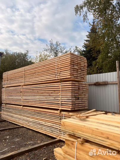 Доска обрезная 40х150х6000мм от производителя