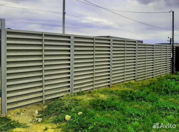 Заборы жалюзи под ключ