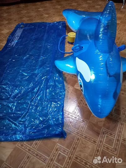 Надувной дельфин+ матрас