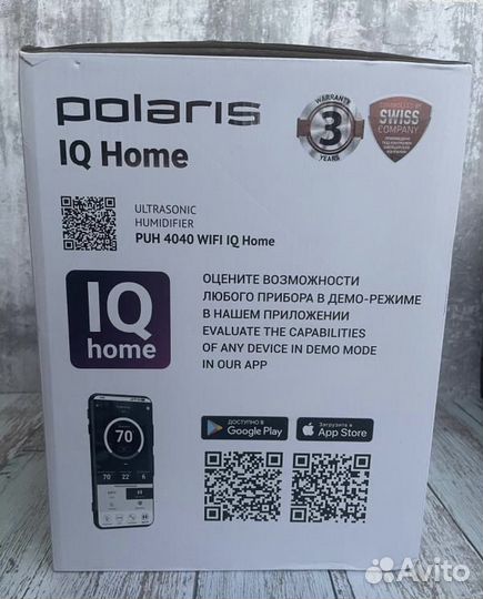 Увлажнитель Polaris PUH 4040 Wi-Fi IQ home новый