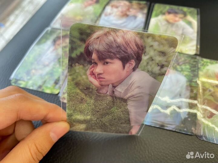 Карта с голографией k-pop EXO