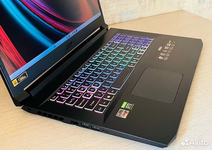 Acer 17.3 экран, R7-5800H, RTX3060, SSD 1Tb+500Gb