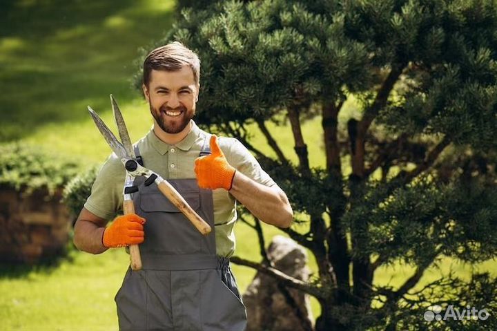 Требуются Разнорабочие ; подсобники на ландшафт