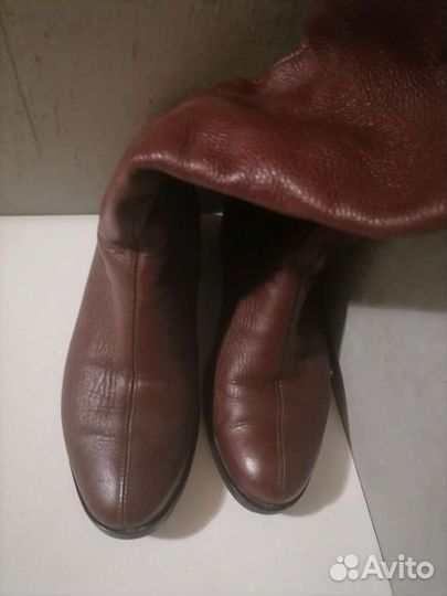 Сапоги зимние кожа