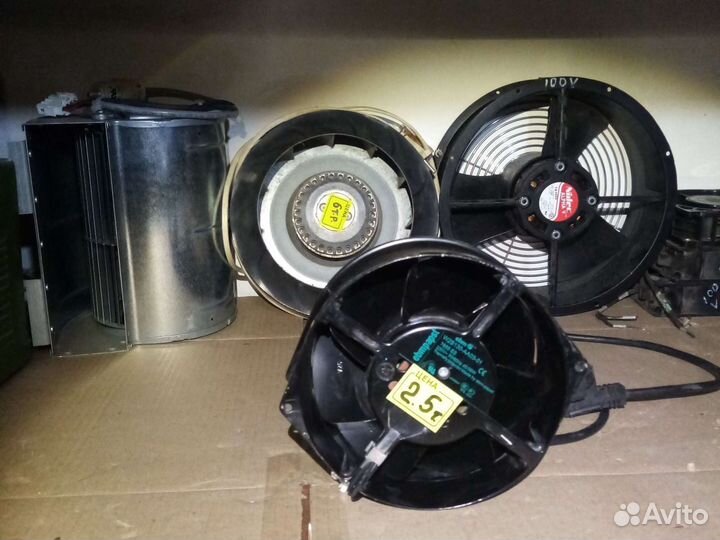 Вентилятор 220в, в ассортименте