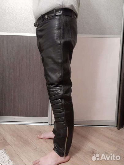 Мотоштаны кожаные мужские