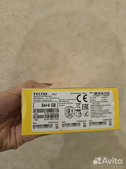 TECNO Spark Go 1, 4/64 ГБ