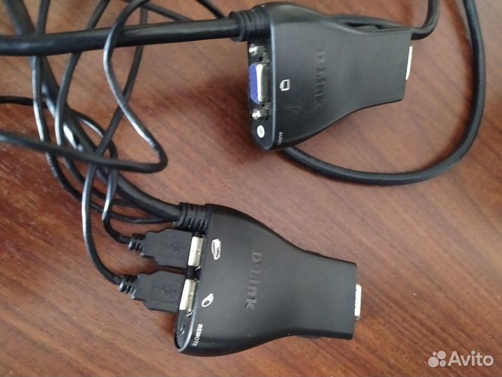 Переключатель-KVM D-link KVM-221-C1A 2-портовый