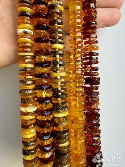 Бусы из натурального янтаря