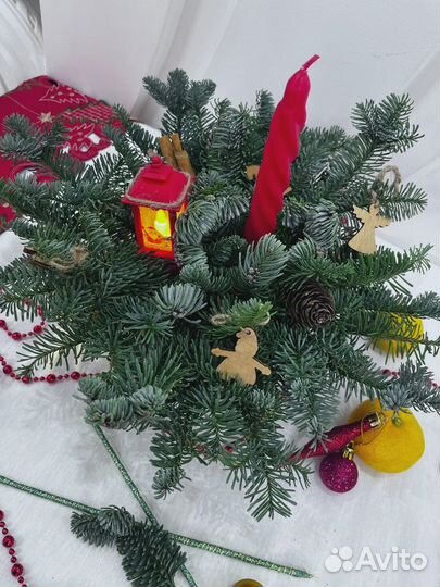 Новогодняя композиция на стол