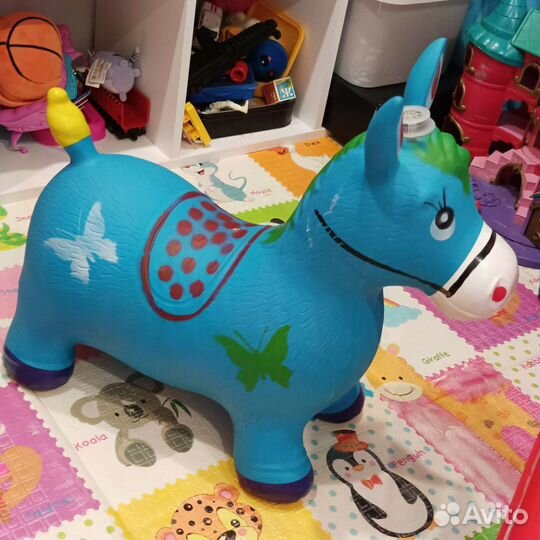 Ослик прыгун музыкальный