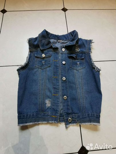 Жилет джинсовый 40-42