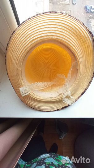 Шляпа женская соломенная