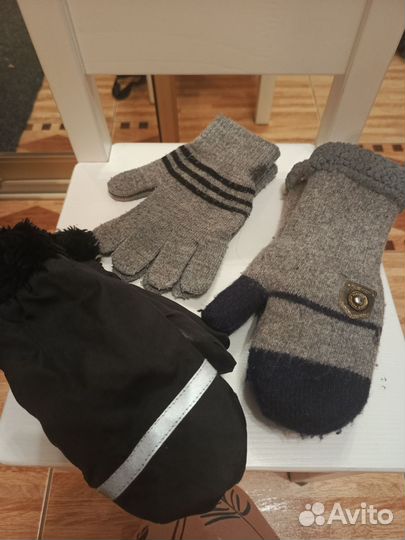 Шапка, снуд, перчатки, варежки на мальчика 4-6 лет