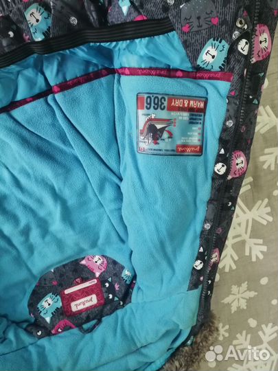Зимний костюм для девочки 128