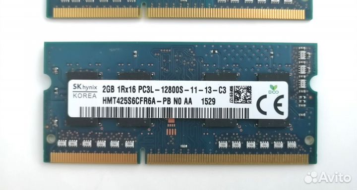 Память для ноутбука 4Гб DDR3L
