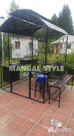 Мангал с крышей