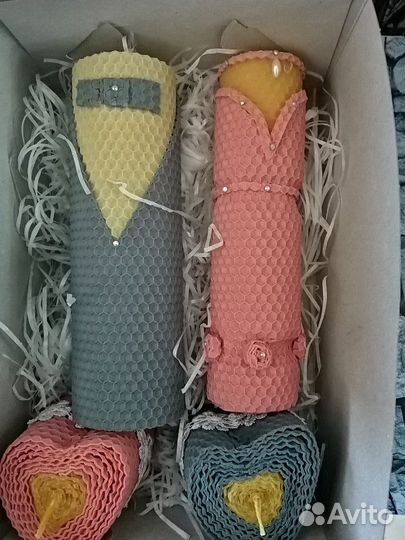 Набор свечей из вощины 