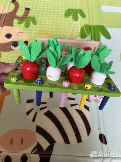 Развивающие деревянные игрушки монтессори