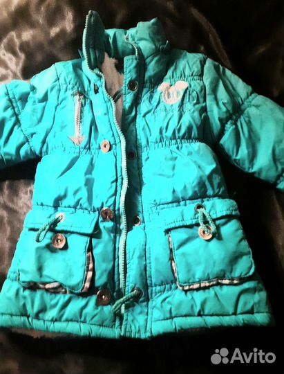 Куртка и жилетка для девочек 98 размера