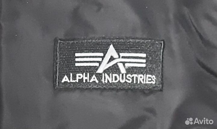 Бомбер Alpha industries ma 1 черный демисезонный
