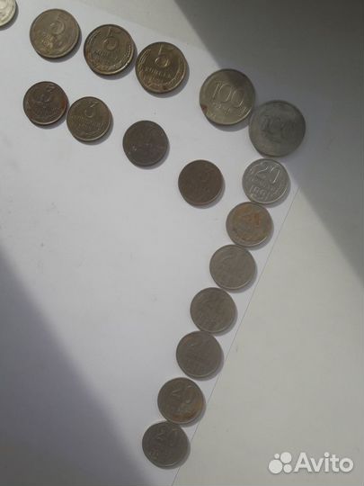 Монеты, монеты СССР копейка рубль