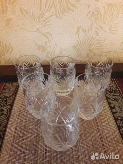 Хрусталь СССР, фужеры, вазочки
