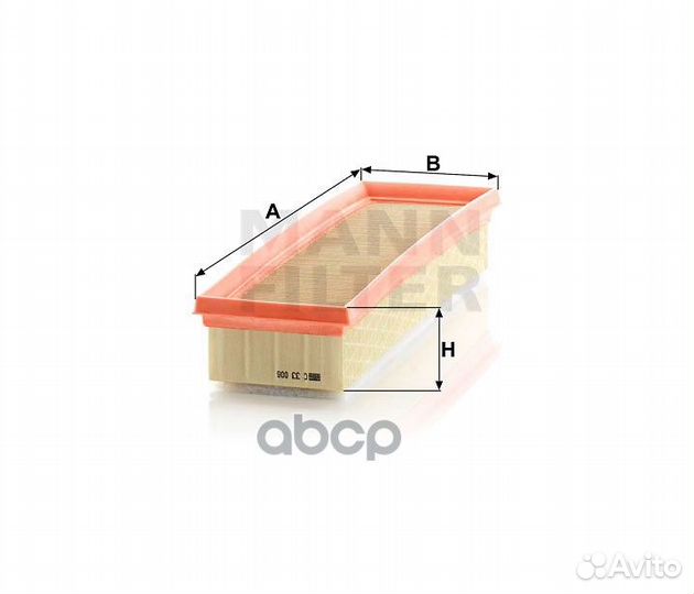 Фильтр воздушный C33006 mann-filter