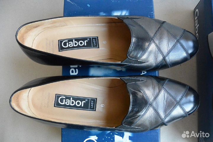 Туфли женские Gabor 38,5 размер UK6 полн H Австрия