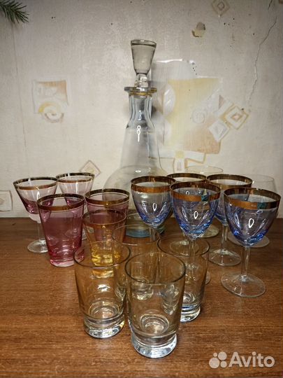 Бокалы фужеры рюмки стекло СССР