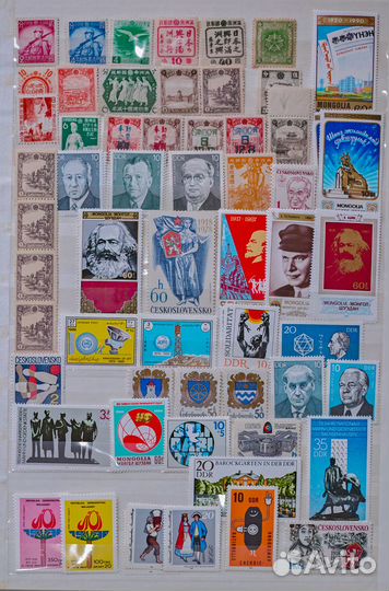 Марки почтовые иностранные чистые 4