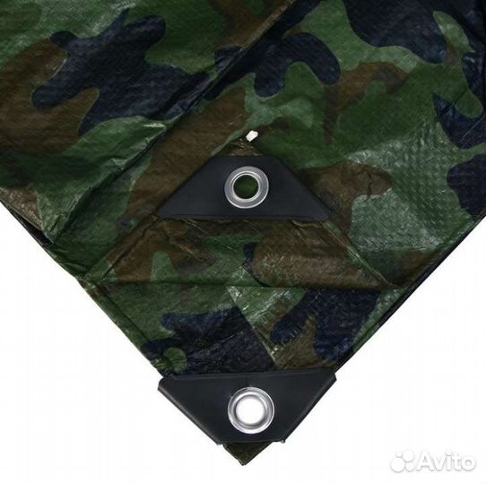 Тент защитный хаки 3*2м с люверсами