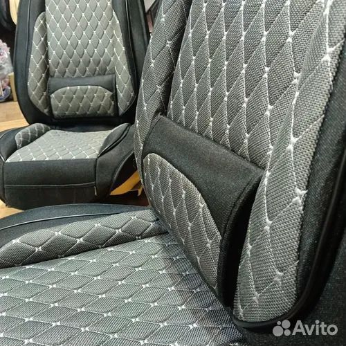 Автомобильные чехлы из алькантары, комплект