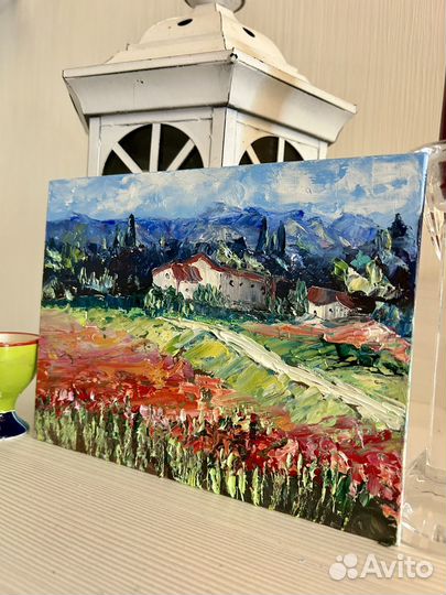 Картина маслом на холсте пейзаж