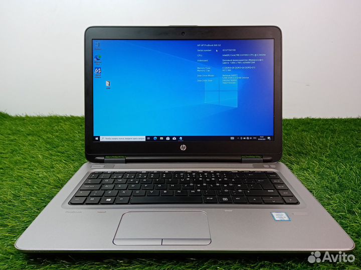 Ноутбук hp probook 640 g2 i3/8gb/ssd240gb/hd14