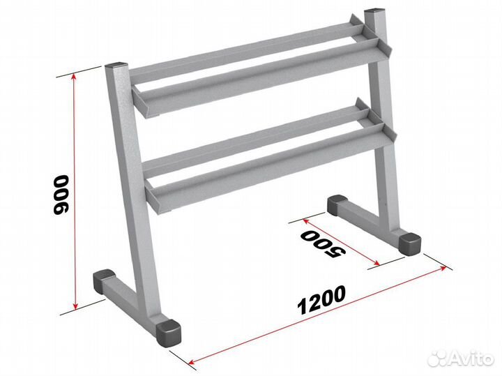 Стойка для гантелей A12146