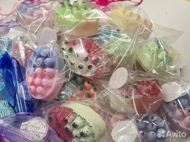 Мыло ручной работы с люфой