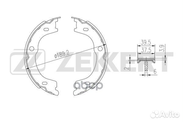 Колодки торм. бараб. задн. Kia Sorento 06- bk-4