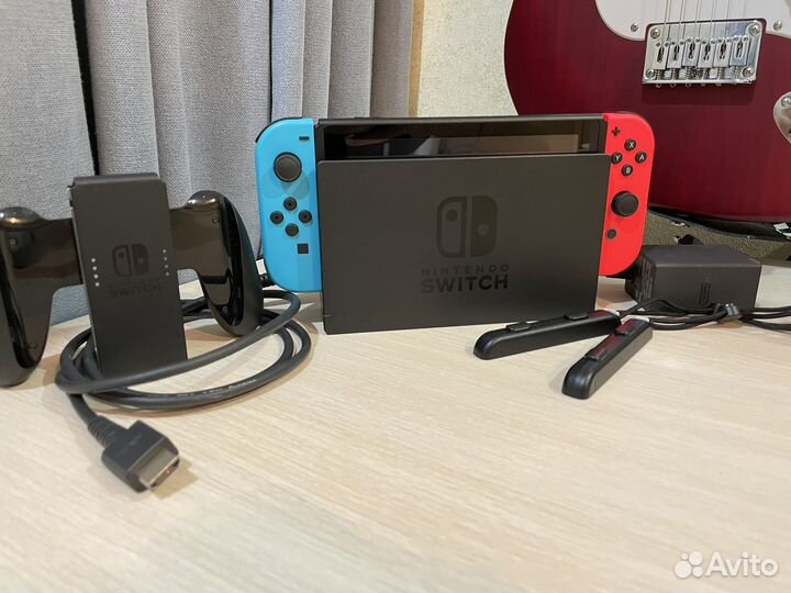 Nintendo switch rev 2 полный комплект