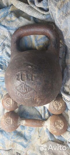 Гиря 16 кг для фитнеса