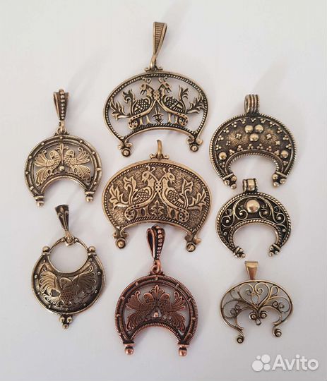 Лунницы латунь