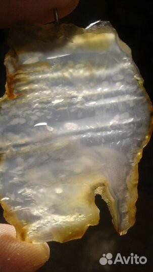 Агат слоистый, кулон