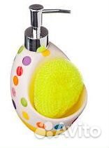 Дозатор (Диспенсер) для моющего средства с губкой