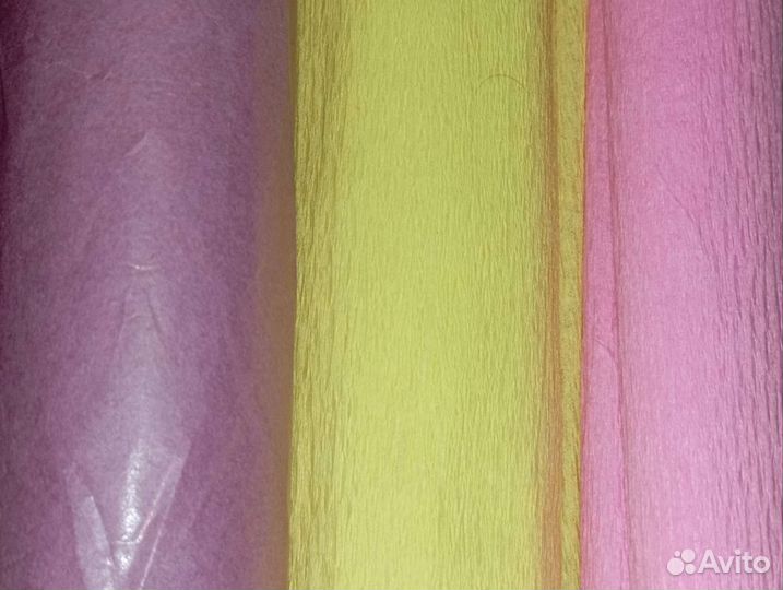 Крепированная бумага набором