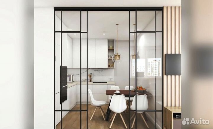 Межкомнатные перегородки стеклянные