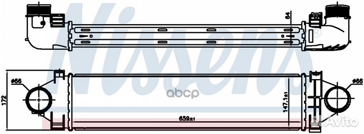 Интеркулер Land Rover Freelander 2.2TD 06 96383