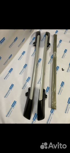 Лада Калина рейлинги усиленные с багажником/сер.м