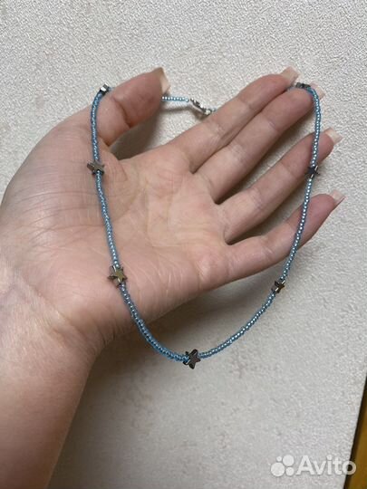 Ожерелье из бисера ручной работы