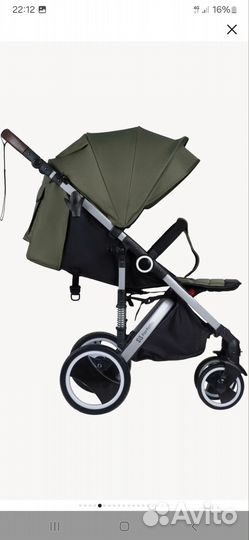 Коляска детская прогулочная Bino Angel Plus Хаки