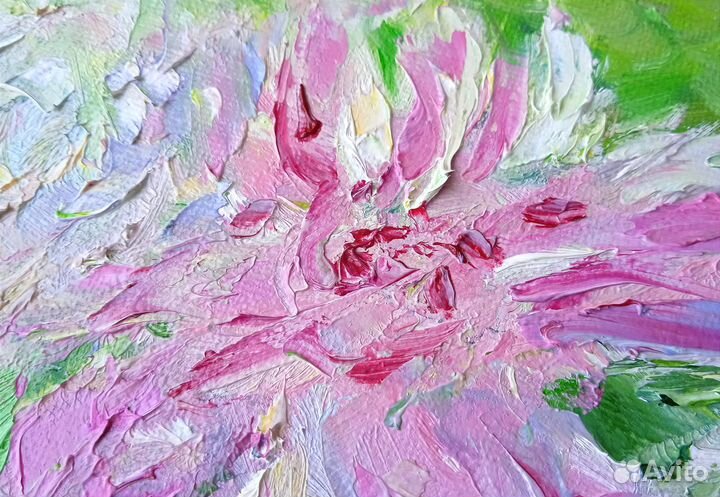 Картины маслом букет цветов